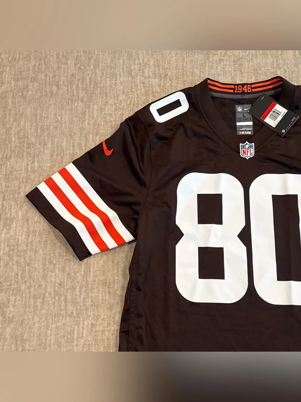 Men’s Size Large Jarvis Landry #80 Cleveland Browns On Field Game Jersey NEW